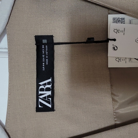 Zara Taupe Brown Tailored Blazer - Picture 2 of 6